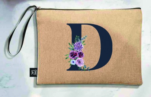 Bolso de mano letra d - regalos de boda